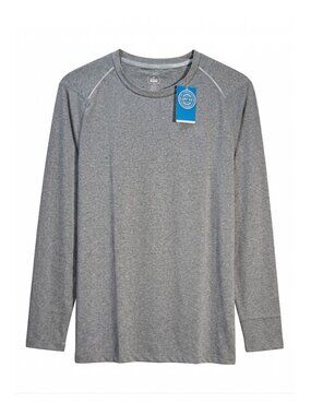 NWT | NORTHYARD Heather Grey Performance Rashguard Sun Shirt UPF 50+ Quick Dry L